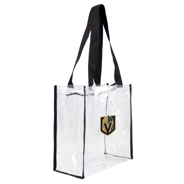 Bolso de mano transparente con forma cuadrada de los Vegas Golden Knights