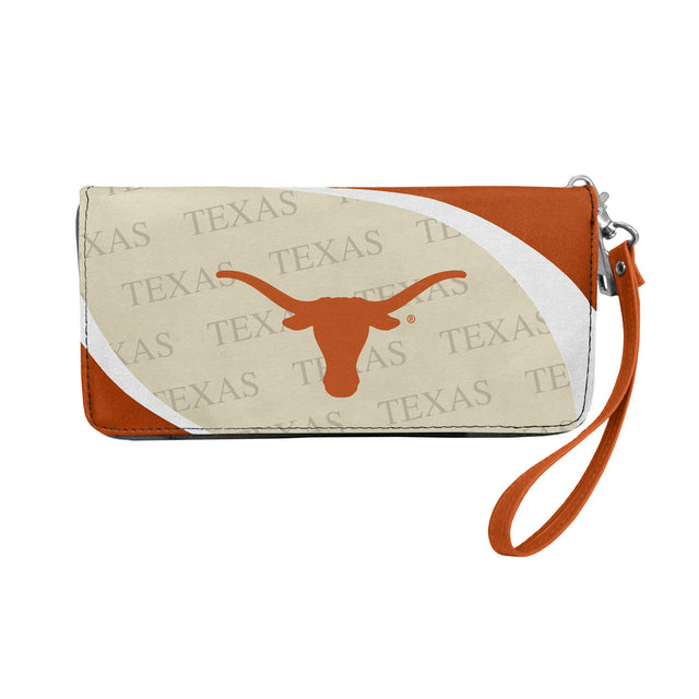 Cartera con diseño de organizador curvo de los Texas Longhorns