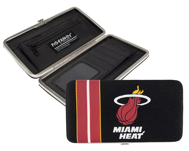 Cartera de malla con diseño de los Miami Heat