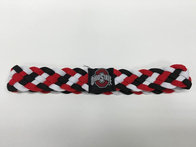 Diadema trenzada de 6 trenzas de Ohio State Buckeyes CO