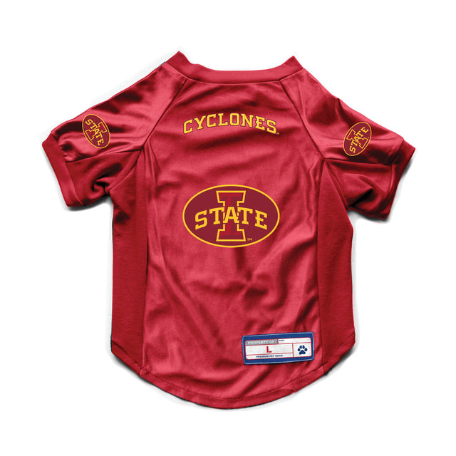 Camiseta elástica para mascotas de Iowa State Cyclones, talla grande, para perros