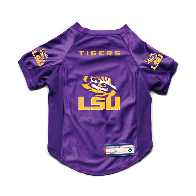 Camiseta elástica para mascotas de LSU Tigers, talla grande, para perros