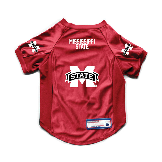 Jersey elástico para mascotas de Mississippi State Bulldogs, talla grande, para perros