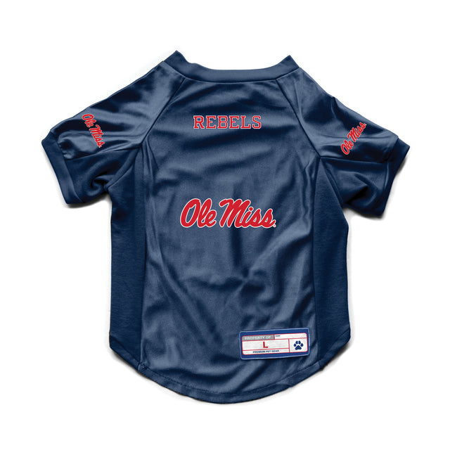 Jersey elástico para mascotas Mississippi Rebels, talla grande para perros