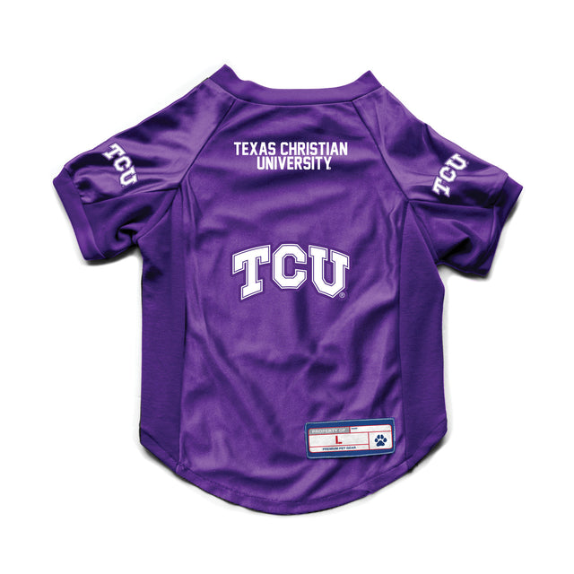 TCU Horned Frogs Pet Jersey Stretch Size Big Dog