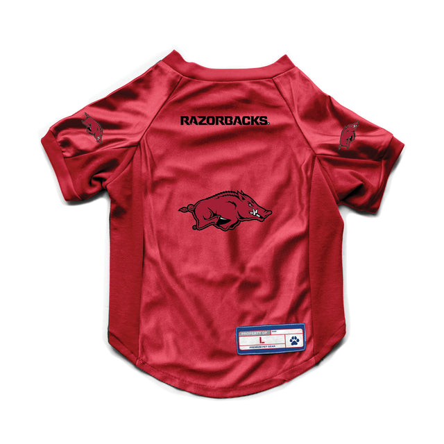 Camiseta elástica para mascotas de Arkansas Razorbacks, talla grande, para perros