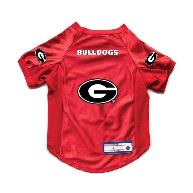 Jersey elástico para mascotas de Georgia Bulldogs, talla grande para perros