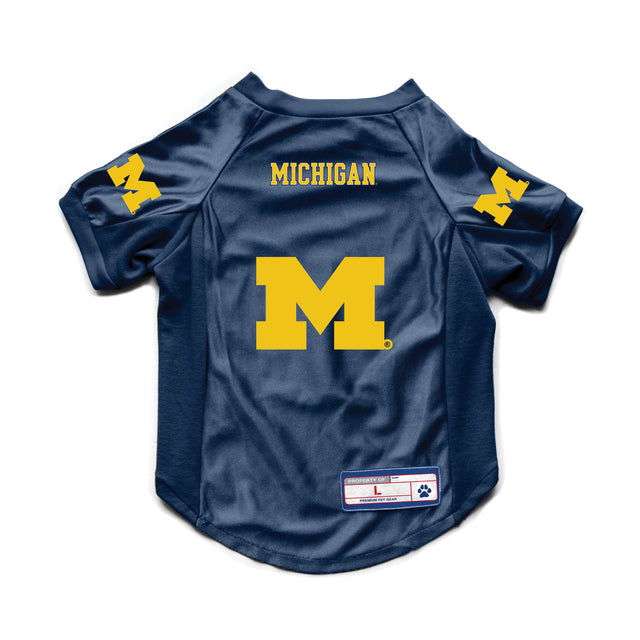 Jersey elástico para mascotas de los Michigan Wolverines, talla grande, para perros