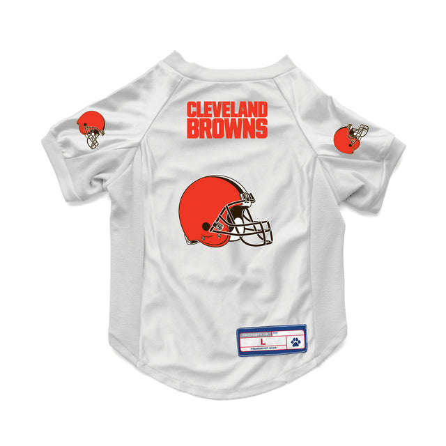 Camiseta elástica para mascotas de los Cleveland Browns, talla grande, para perros