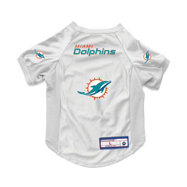 Jersey elástico para mascotas de los Miami Dolphins, talla grande para perros