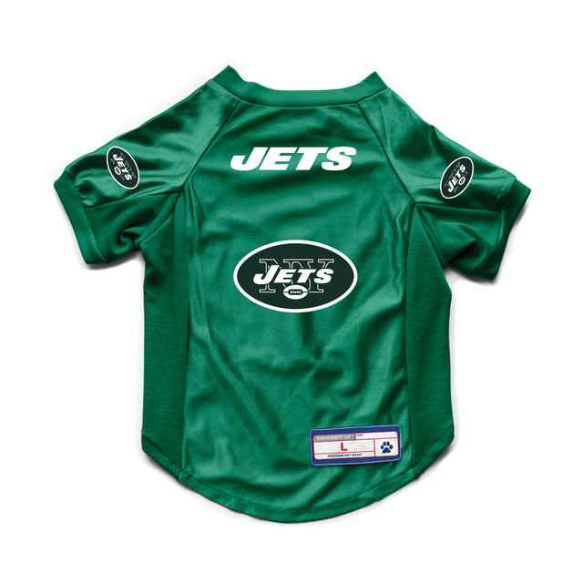 Jersey elástico para mascotas de los New York Jets, talla grande para perros