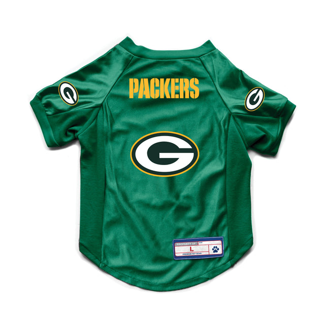 Jersey elástico para mascotas de los Green Bay Packers, talla grande, para perros