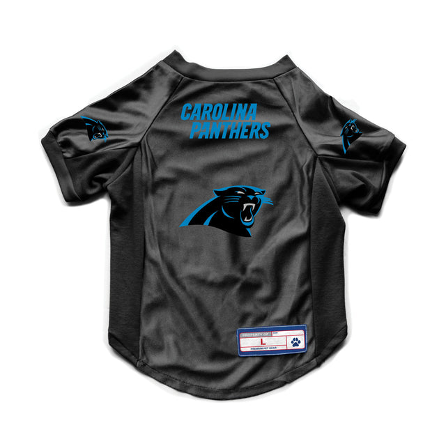 Jersey elástico para mascotas de los Carolina Panthers, talla grande para perros