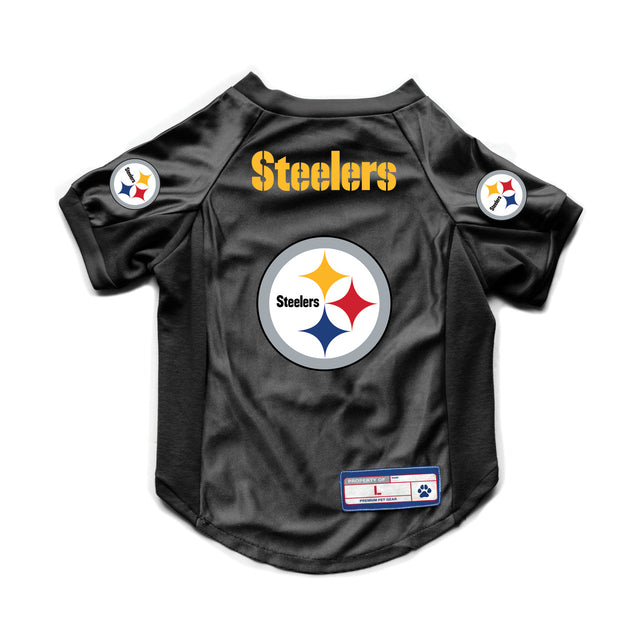 Camiseta elástica para mascotas de los Pittsburgh Steelers, talla grande, para perros