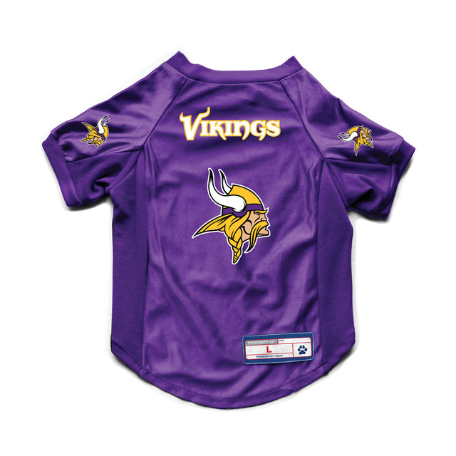 Jersey elástico para mascotas de Minnesota Vikings, talla grande, para perros