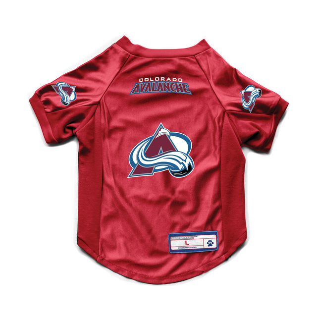 Jersey elástico para mascotas Colorado Avalanche, talla grande para perros