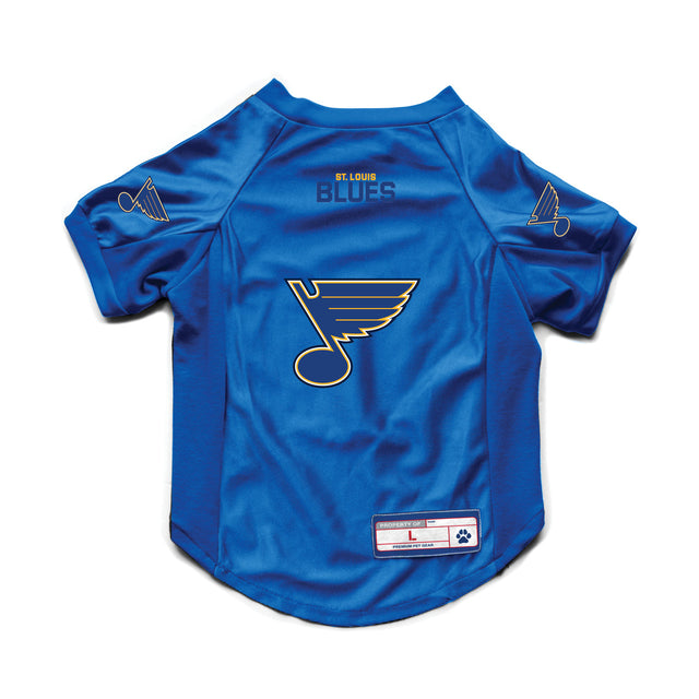 Jersey elástico para mascotas de los St. Louis Blues, talla grande para perros