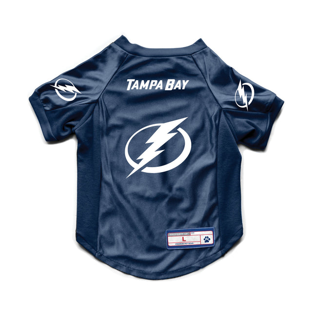 Camiseta elástica para mascotas Tampa Bay Lightning, talla grande para perros