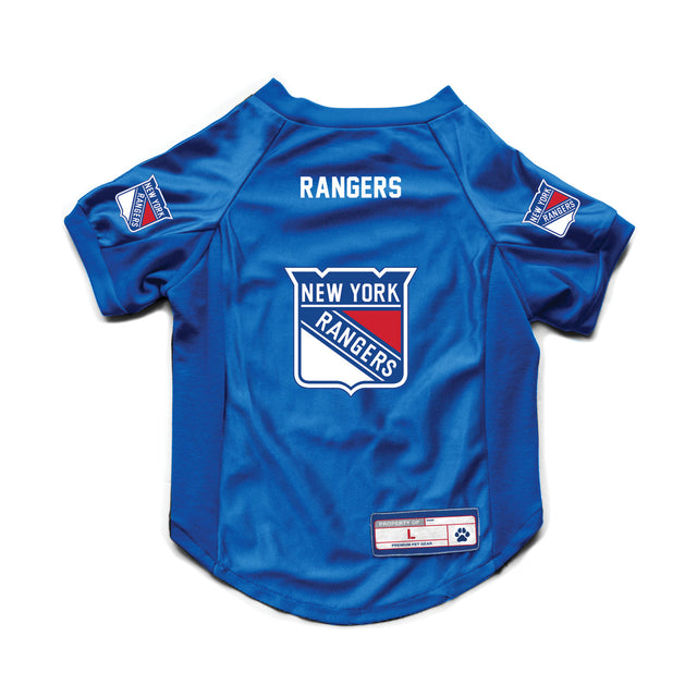 New York Rangers Pet Jersey Stretch Size Big Dog