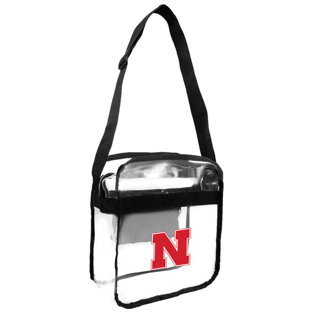 Bolso bandolera transparente tipo bolso de mano de los Nebraska Cornhuskers