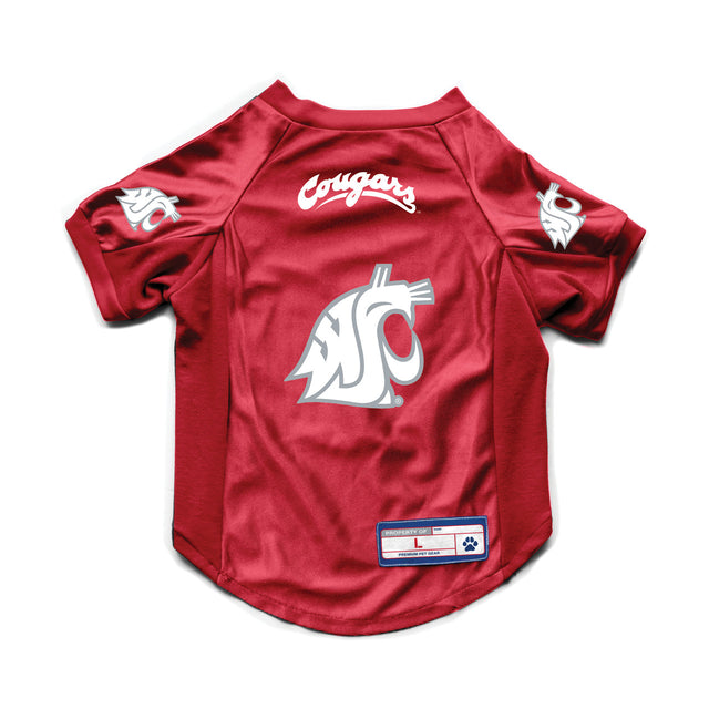 Jersey elástico para mascotas de los Washington State Cougars, talla L