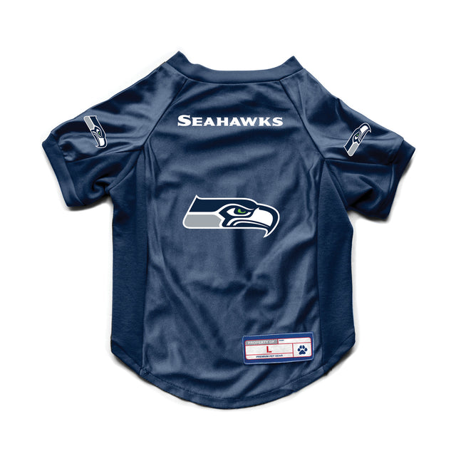 Camiseta elástica para mascota de los Seattle Seahawks, talla L