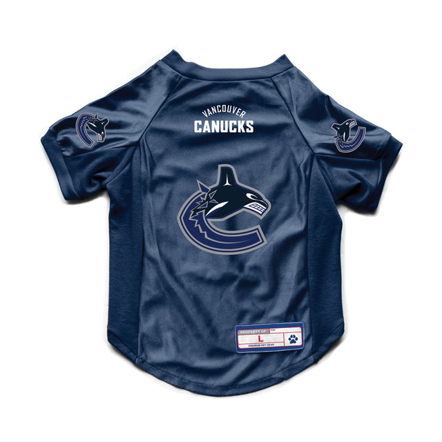 Camiseta elástica para mascotas de los Vancouver Canucks, talla L