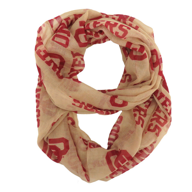 Oklahoma Sooners Scarf Infinity Style Alternate