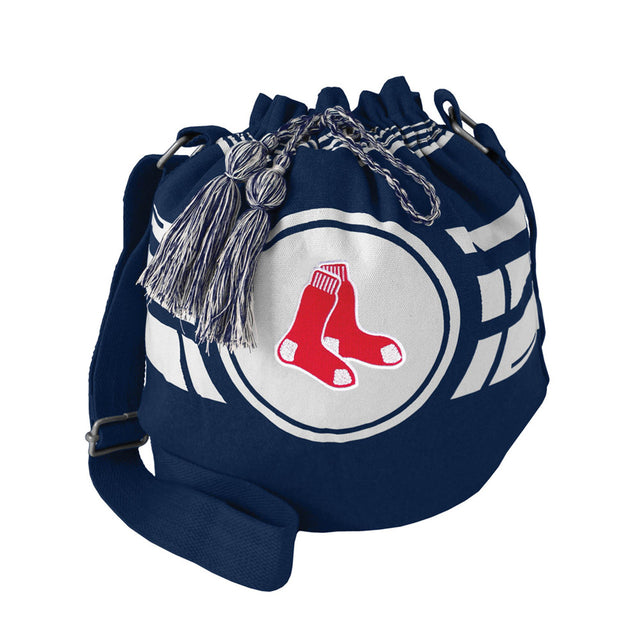 Bolsa con cordón estilo cubo de los Boston Red Sox con diseño ondulado