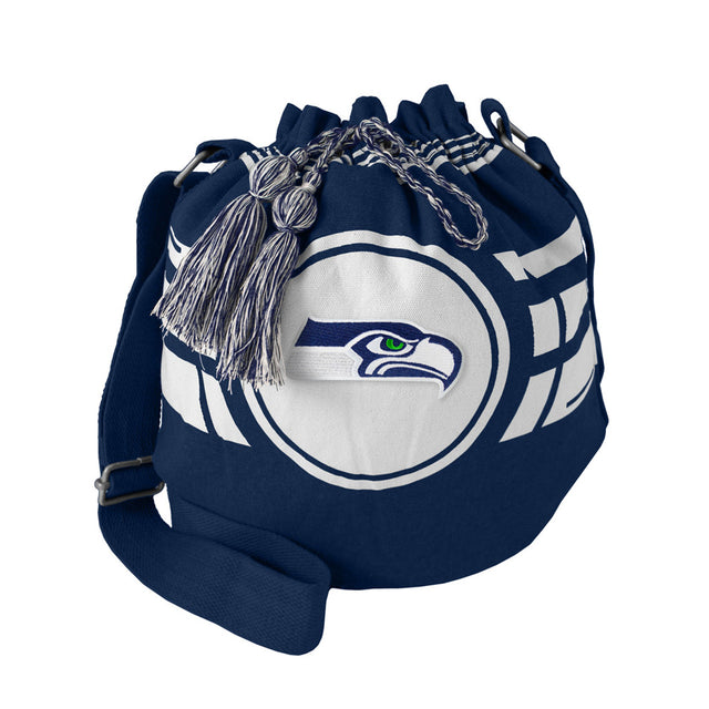 Bolsa con cordón de los Seattle Seahawks con diseño ondulado