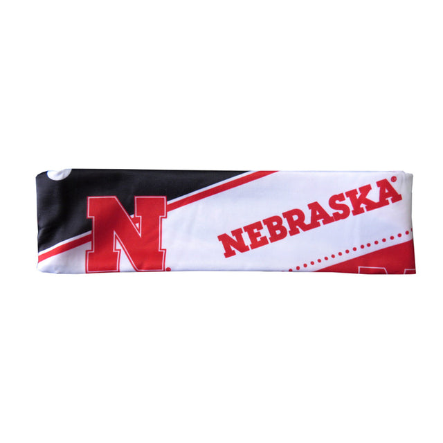 Diadema elástica con estampado de los Nebraska Cornhuskers: nuevo logotipo