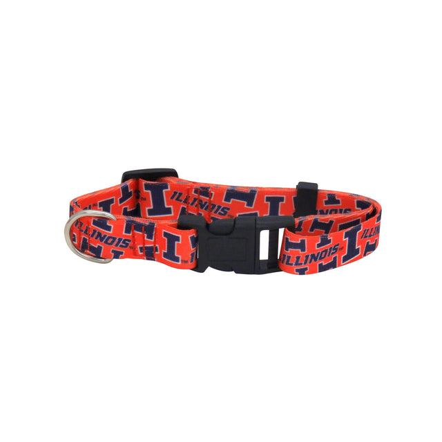 Collar para mascotas de Illinois Fighting Illini, talla S