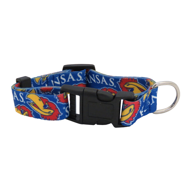 Kansas Jayhawks Pet Collar Size S