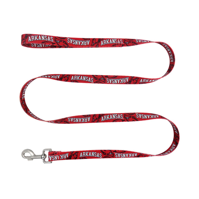 Correa para mascotas Arkansas Razorbacks 1x60