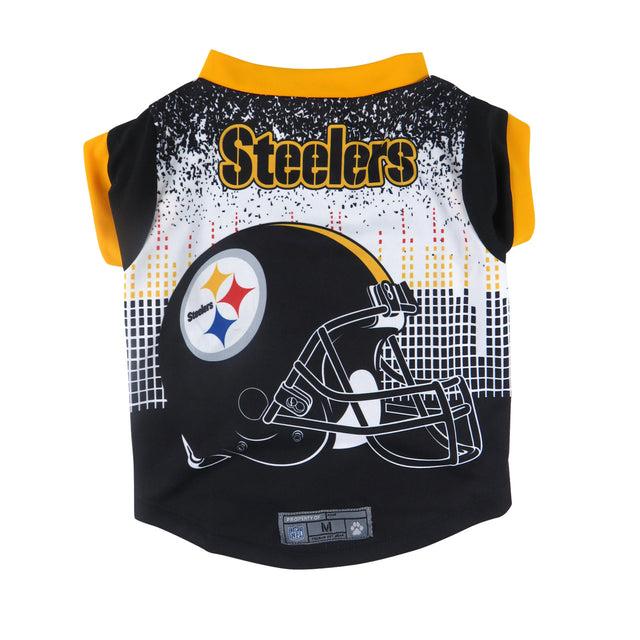 Camiseta de rendimiento para mascotas de los Pittsburgh Steelers, talla XS