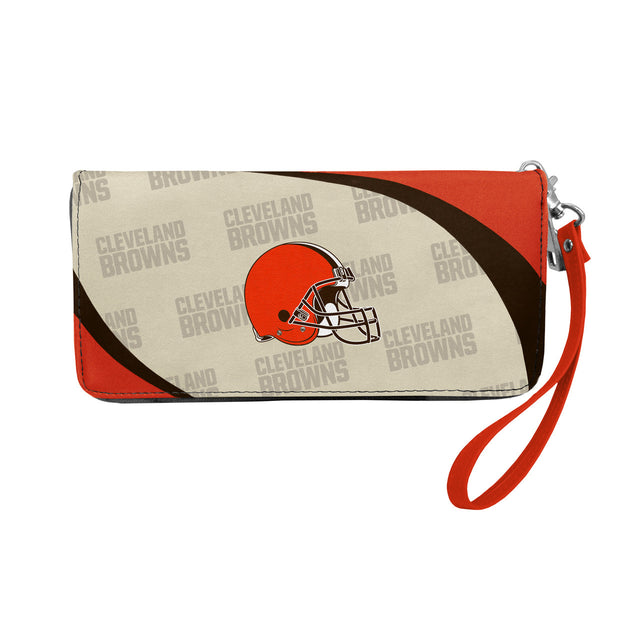 Cartera con organizador curvo de los Cleveland Browns