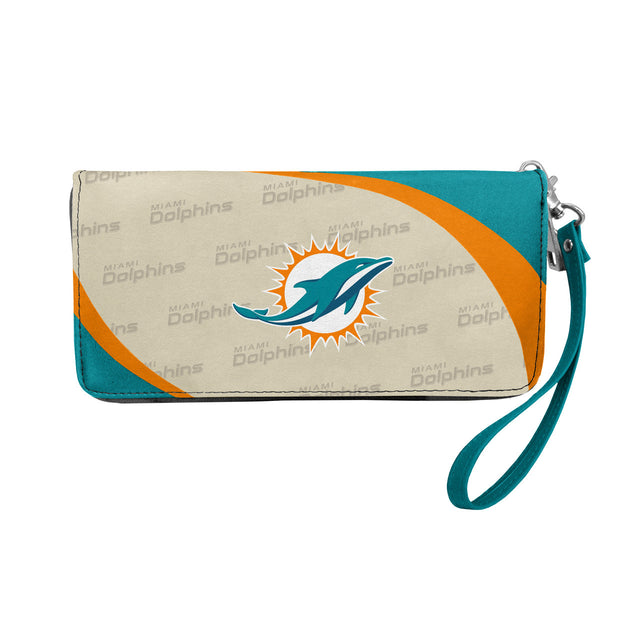 Cartera con organizador curvo de los Miami Dolphins