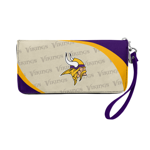 Cartera con diseño de organizador curvo de los Minnesota Vikings