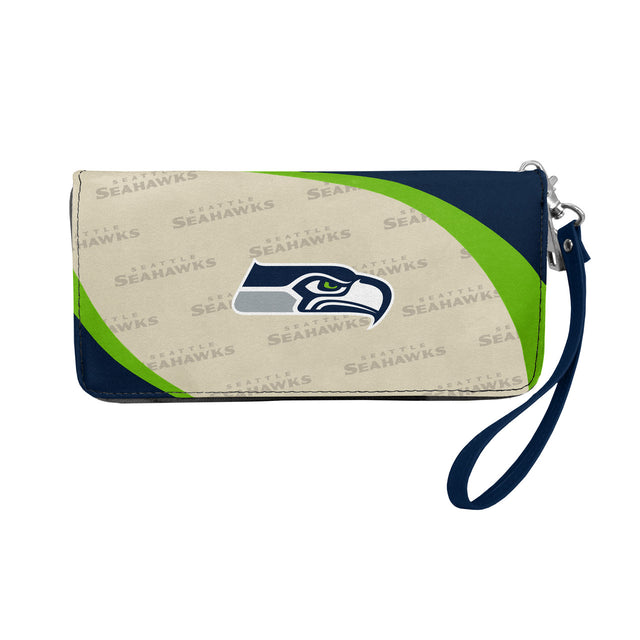 Cartera con diseño de organizador curvo de los Seattle Seahawks