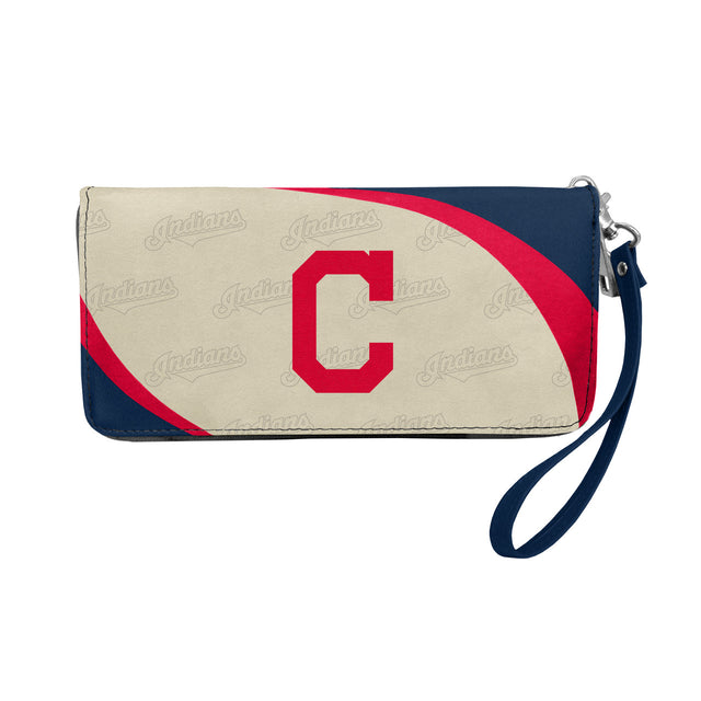 Cartera con organizador curvo de los Cleveland Indians