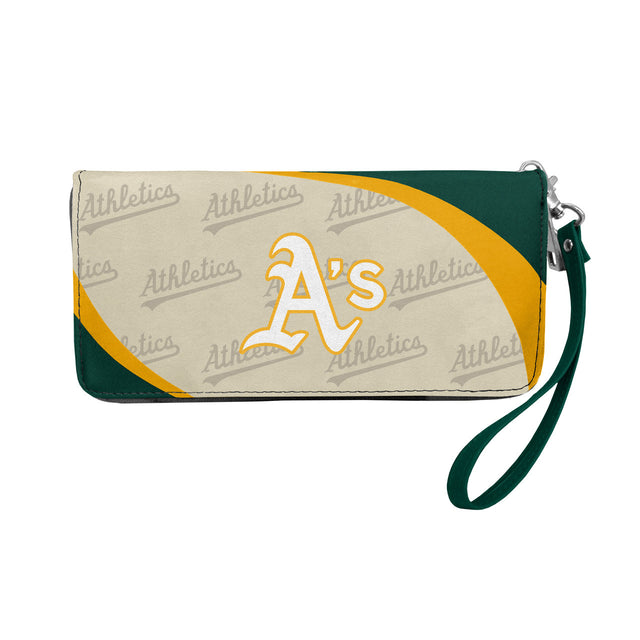 Cartera con organizador curvo de los Oakland Athletics