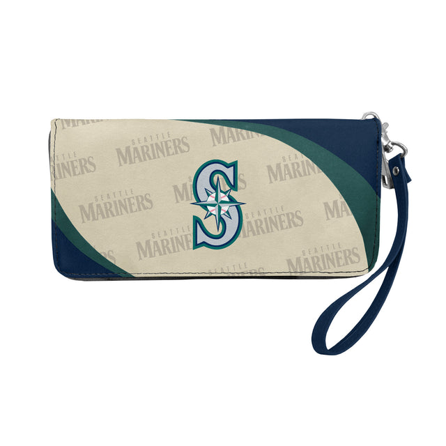 Cartera con diseño curvo de los Seattle Mariners