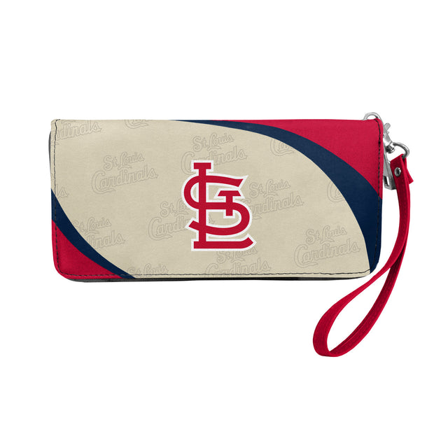 Cartera con diseño curvo de los St. Louis Cardinals