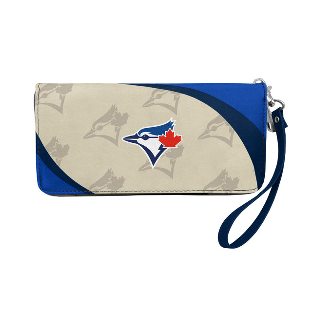 Cartera con diseño de organizador curvo de los Toronto Blue Jays