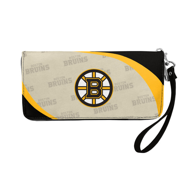 Cartera con diseño de organizador curvo de los Boston Bruins