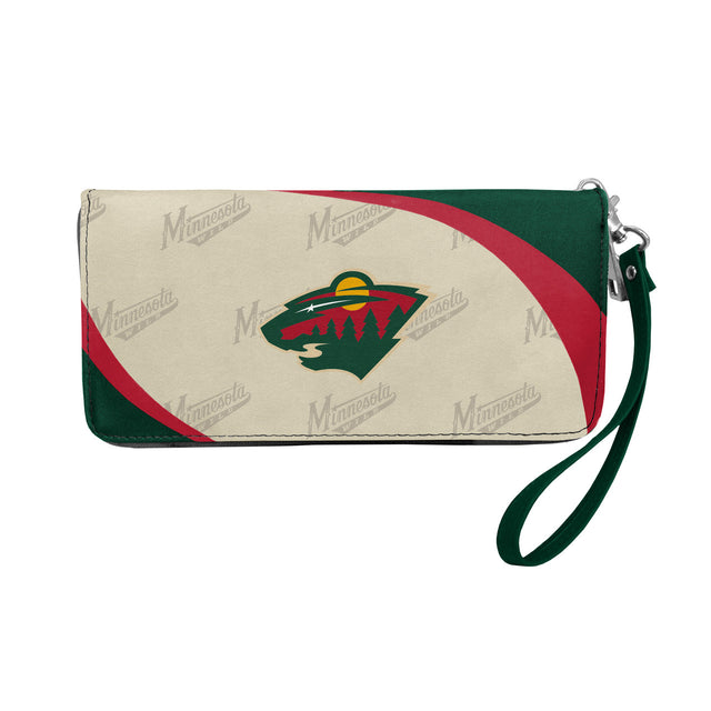 Cartera con diseño curvo de Minnesota Wild