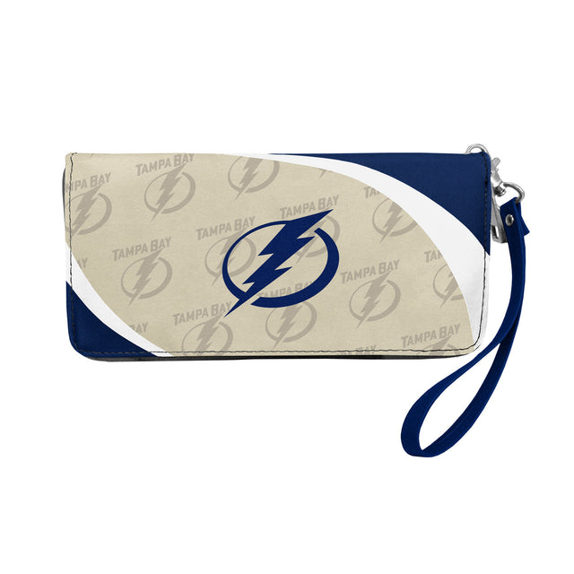 Cartera con diseño curvo de Tampa Bay Lightning