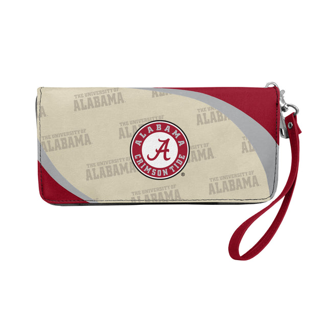 Cartera con diseño de Alabama Crimson Tide, estilo organizador curvo