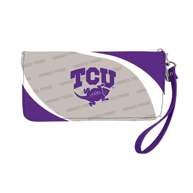 Cartera con diseño de ranas horneadas de TCU, estilo organizador curvo