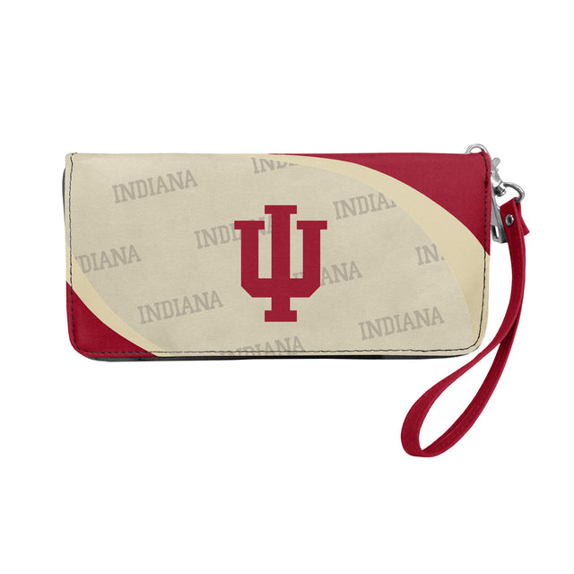 Cartera con diseño de organizador curvo de los Indiana Hoosiers